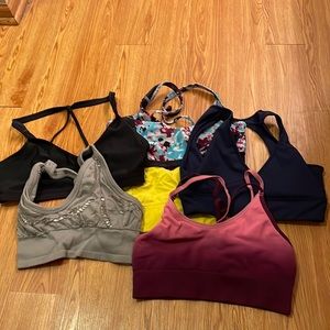 Variety of sports bras